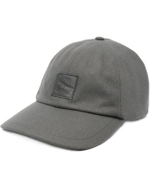 Stone Island Logo-Plaque Cap Hat - Gray