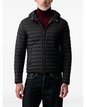 Colmar Hooded Quilted Jacket - Black