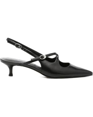 Guess Yasira Pointed-Toe Slingback Court Shoes - Black