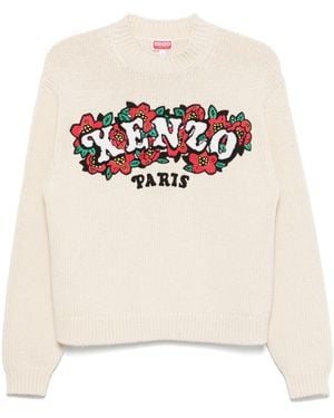 KENZO X Verdy Logo-Patch Jumper - White