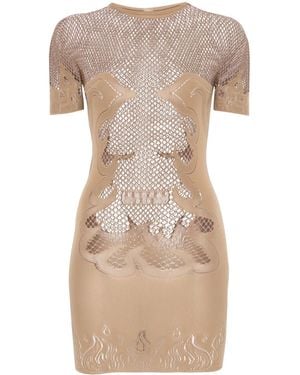 Poster Girl Pin Up Mini Dress - Natural