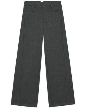 B+ AB Patch-Pocket Wide-Leg Trousers - Grey