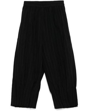 CHIAHUNG SU Gestreifte Hose - Schwarz