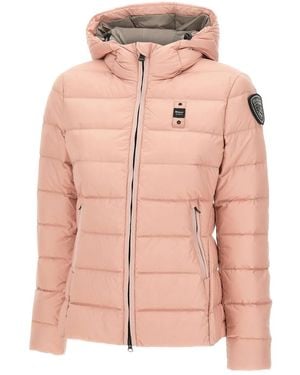 Blauer Charme Hooded Down Jacket - Pink