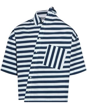 Jacquemus La Camicia A Maniche Corte Pablo - Blu
