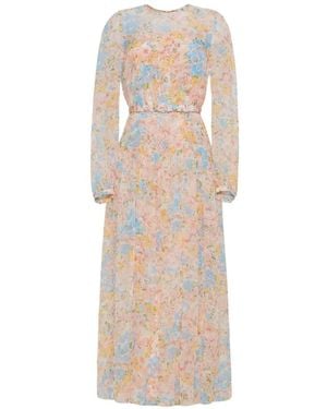 Adam Lippes Lorynn Floral-Print Silk Midi Dress - White