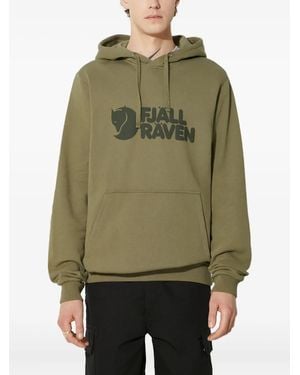 Fjallraven Logo-Detail Hoodie - Green