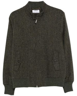 Gran Sasso Veste En Laine Vierge À Chevrons - Green