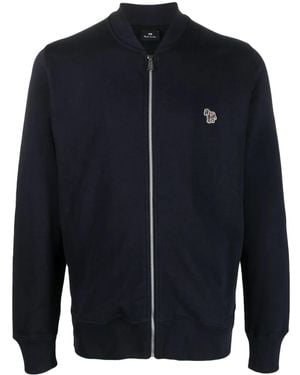 Paul Smith Big Pony Zip-Up Cardigan - Blue