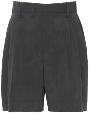 Maison Margiela Pleated Bermuda Shorts - Grey
