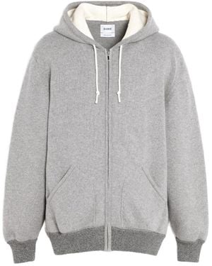 Barrie Hooded Zip-Up Sweater - Gray