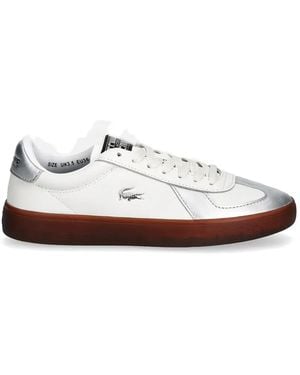 Lacoste Baseshot Pro Panelled Trainers - White