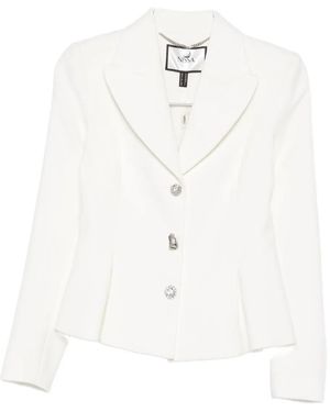 Nissa Crystal-embellished Single-breasted Blazer - ホワイト