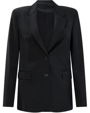 Semler Buttoned Blazer - Black