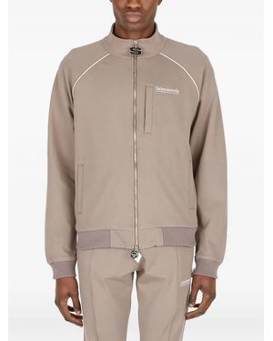 SAINTWOODS Zip Piped Cardigan - Natural