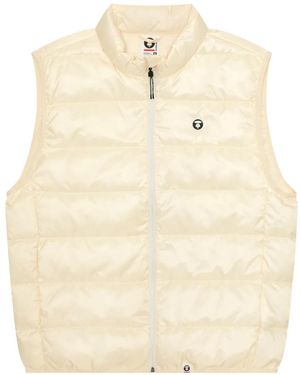 Aape By A Bathing Ape Gilet Matelassé À Patch Logo - Natural