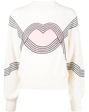Markus Lupfer Graphic Print Jumper - White
