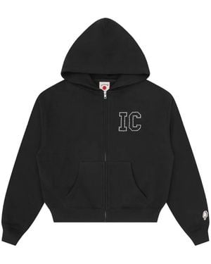 ICECREAM Hooded Embellished Jumper - Black