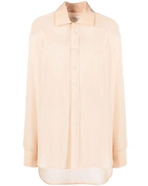 Maison Margiela Four-Stitch Silk Shirt - Multicolour