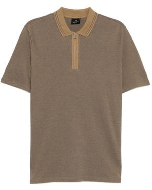 Paul Smith Zipped Polo Shirt - Grey
