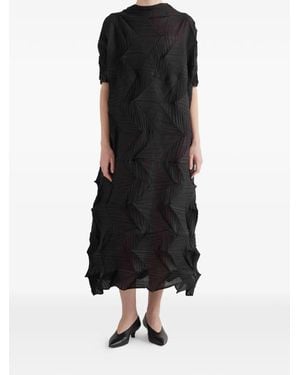 MEIMEIJ Pleated Midi Dress - Black