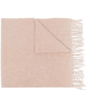 TOTEME Classic Wool Fringe-Edge Scarf Light - Pink