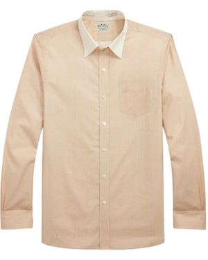 RRL Striped Cotton Shirt - Natural
