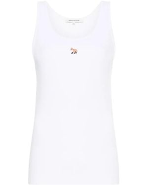 Maison Kitsuné フォックスモチーフ タンクトップ - ホワイト