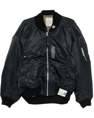 Maison Mihara Yasuhiro Paneled Layered-Effect Bomber Jacket - Black