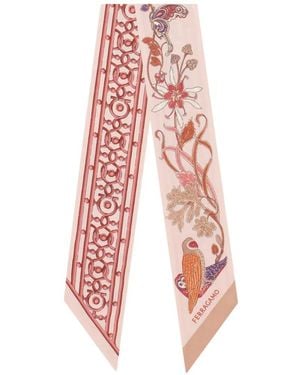 Ferragamo Mini Liberty Bandeau Mit Print - Weiß