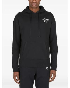 More Joy Sudadera Con Capucha Y Detalle Estampado - Negro