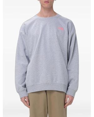 The North Face Graphic-Print Cotton Jumper - Grey