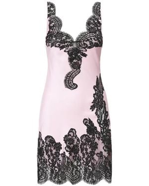 Il Volo Cara Lace Detail Mini Dress - White