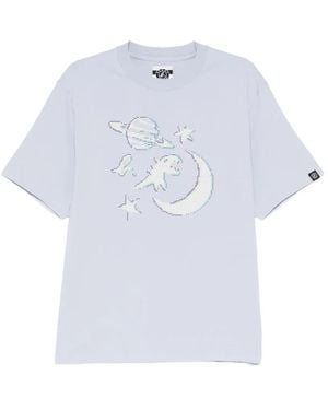 SPORT b. by agnès b. Pixel Galaxy Graphic-Print T-Shirt - Blue