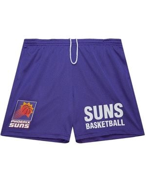 Mitchell & Ness Mesh Logo Shorts - Blue