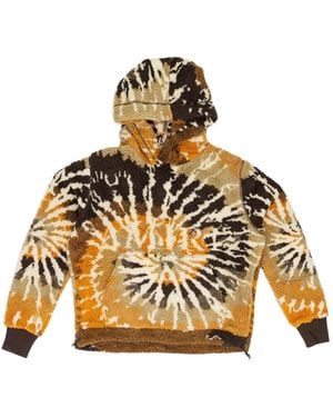 Amiri Tie-Dye Fleece Hoodie - Metallic