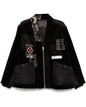 Musium Div. Corduroy Padded Jacket - Black