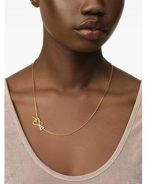 Ami Paris Ami De Coeur Chain Necklace - Metallic