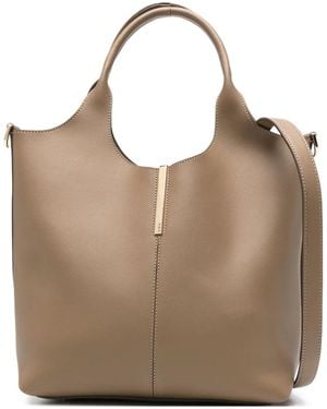 Tod's Leather Top-Handle Tote Bag - Bruin