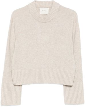 Lisa Yang Gerippter Sony Pullover - Weiß