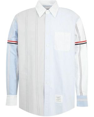 Thom Browne Funmix Cotton Oxford Shirt - White