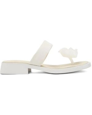 Camper Dana Leather Sandals - White