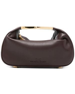 Elisabetta Franchi Kleine Tas Met Rits - Bruin