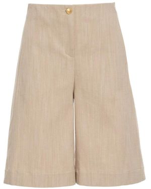 WEILL PARIS Denim Bermuda Shorts - Natural