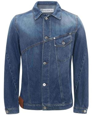 JW Anderson Twisted Denim Jacket - Blue