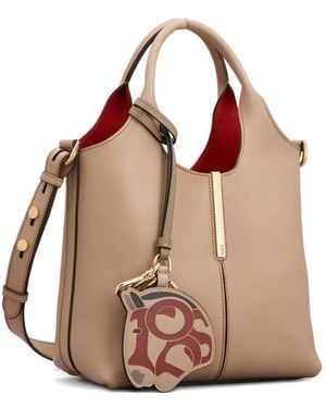 Tod's Mini Horse Charm Tote Bag - Pink