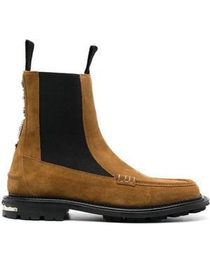 Toga Virilis Stivali Con Borchie - Marrone