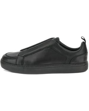 Paul & Shark Leather Slip-On Trainers - White