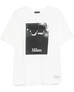 Emporio Armani グラフィック Tシャツ - ホワイト