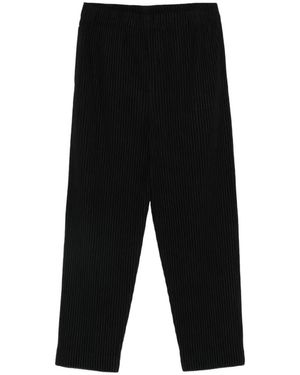 Homme Plissé Issey Miyake March Pleated Trousers - Black